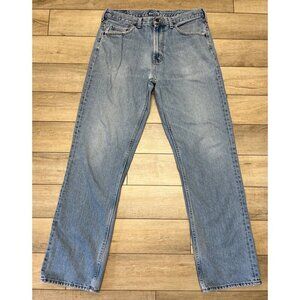 Nautica Jeans Mens Straight Leg 34x34 Actual 34x33 Y2K 90s Light Wash Denim